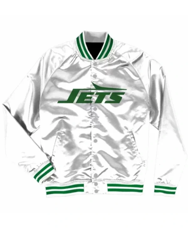 New York Jets White Stylish Varsity Jacket