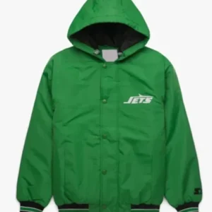 New York Varsity Jets Green Hooded Jacket