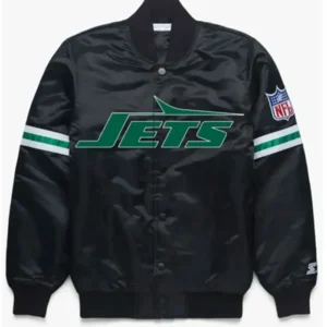 New York Varsity Jets Method Man Black Jacket