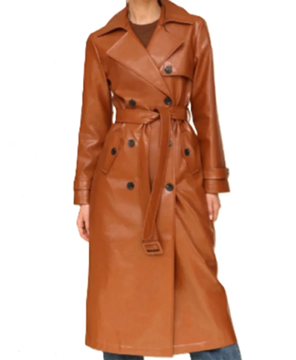 Buy Now Nicole Kidman Nine Leather Coat For Unisex
