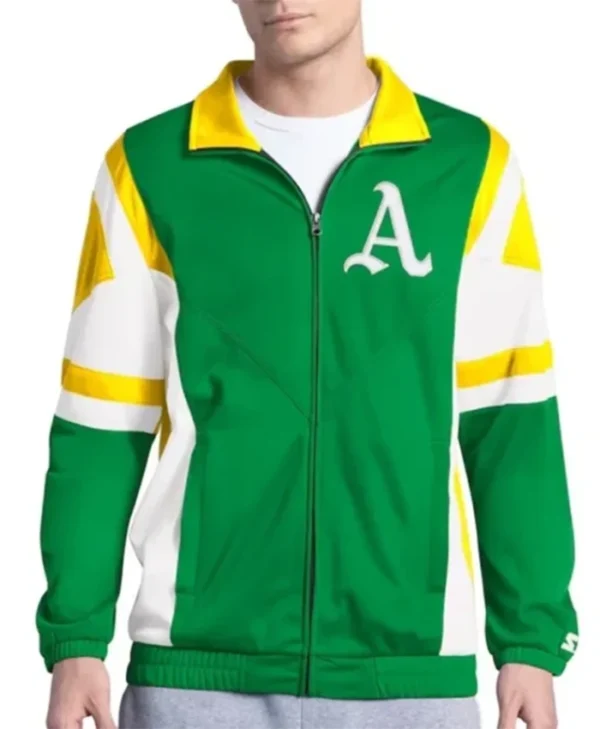 Buy Now Oakland Athletics Contender Tricot Stylish Track Jacket
