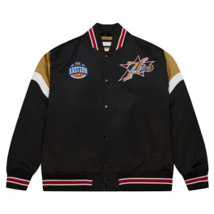 Philadelphia 76ers Heavyweight Satin Varsity Jacket
