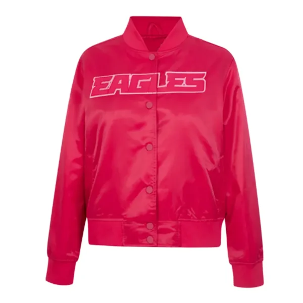 Philadelphia Eagles Triple Pink Varsity Jacket