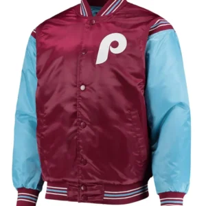 Philadelphia Phillies Satin Varsity Jacket