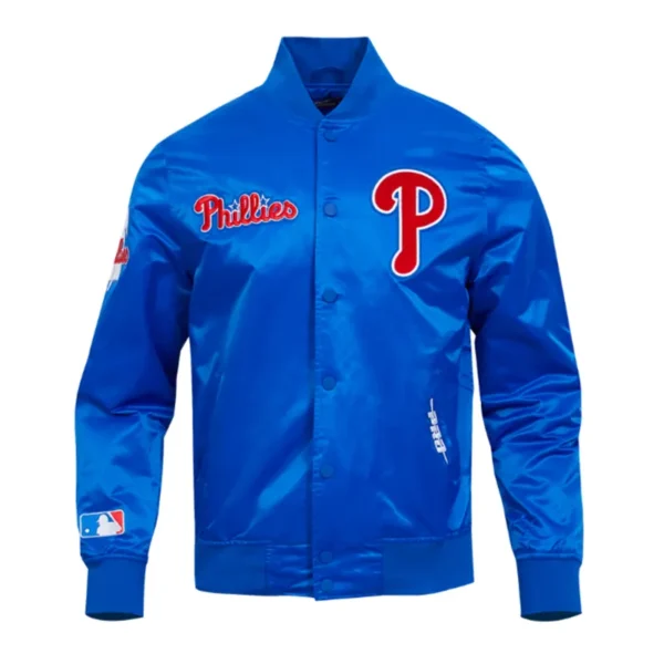 Philadelphia Phillies Souvenir Satin Varsity Jacket
