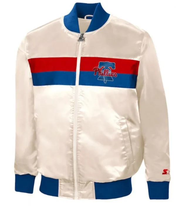 Philadelphia Phillies Starter Satin Bomber Jacket