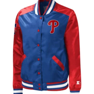 Philadelphia Phillies The Legend Royal-Red Satin Varsity Jacket