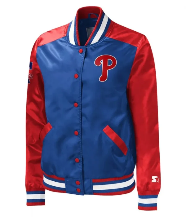 Philadelphia Phillies The Legend Royal-Red Satin Varsity Jacket