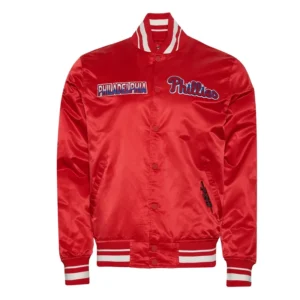 Philadelphia Phillies Turn It Up M Classic Rib Red Jacket