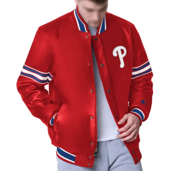 Philadelphia Phillies Varsity Leather Jacket