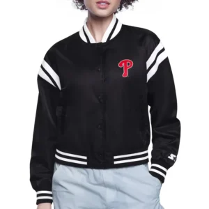 Philadelphia Phillies Varsity Satin Jacket
