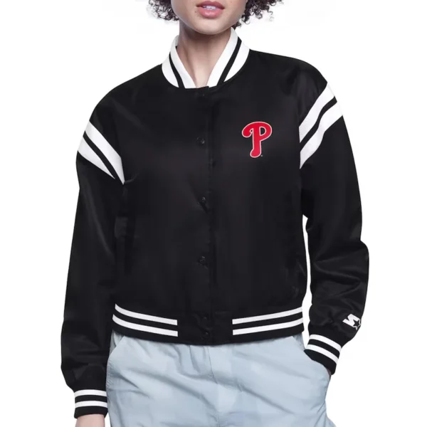 Philadelphia Phillies Varsity Satin Jacket