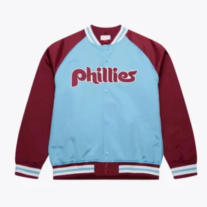 Philadelphia Phillies Vintage Logo Double Clutch Varsity Jacket