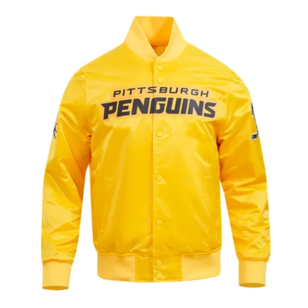 Pittsburgh Penguins Classic Gold Varsity Jacket