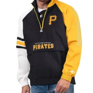 Pittsburgh Pirates Elite Half Zipper Pullover Stylish Jacket