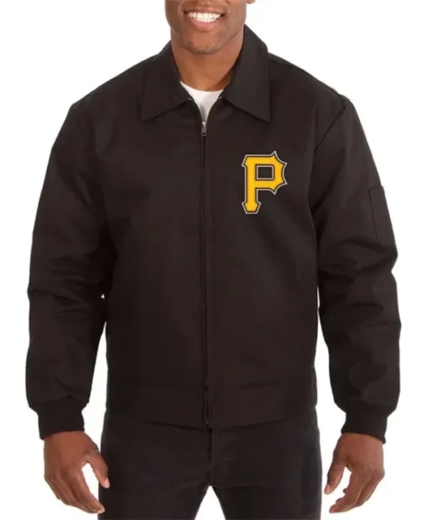 Pittsburgh Pirates Workwear Black Stylish Bomber Jacket