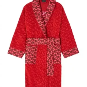 Red Versace Robe with stylish collor