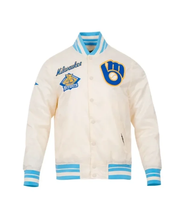 Retro Milwaukee Brewers Classic Rib Jacket