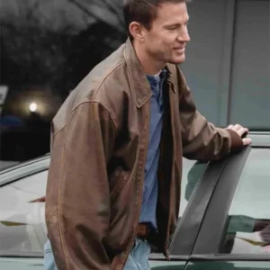 Roofman 2025 Channing Tatum Brown Leather Jacket