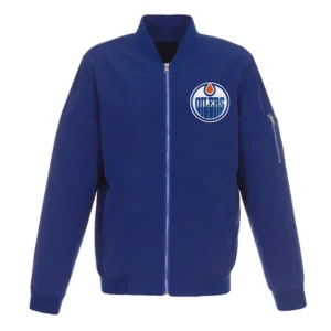 Royal Edmonton Oilers Nylon Bomber Jacket