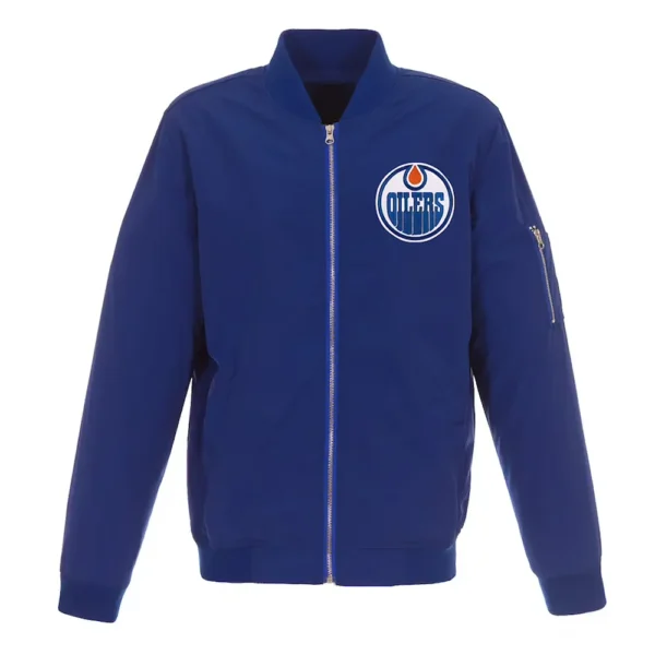 Royal Edmonton Oilers Nylon Bomber Jacket
