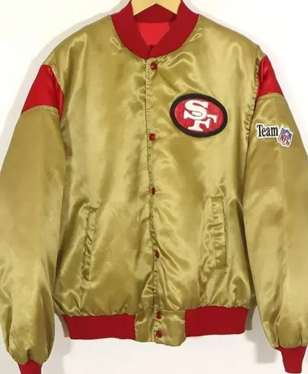 SF Teddy Gold Satin Jacket