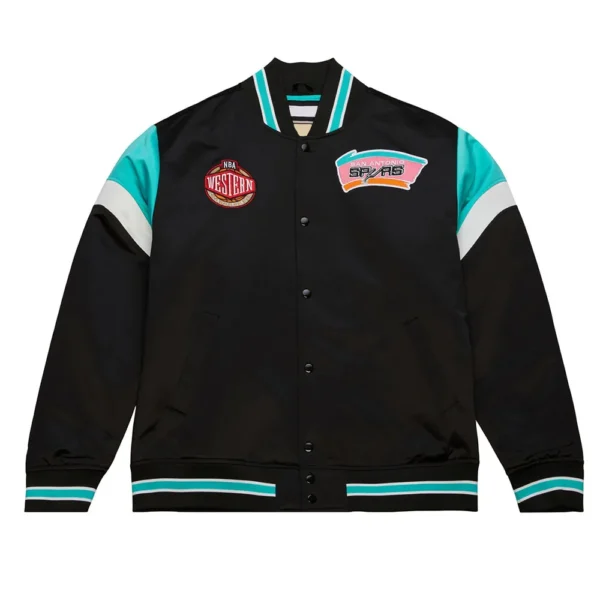 San Antonio Spurs Heavyweight Satin Varsity Jacket