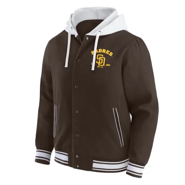 San Diego Padres Brown Cotton Jacket