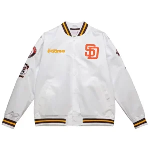 San Diego Padres City Collection Varsity Satin Jacket
