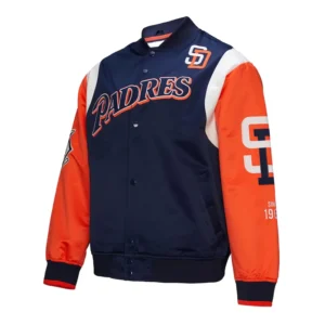San Diego Padres Cooperstown Team Origins Satin Varsity Jacket