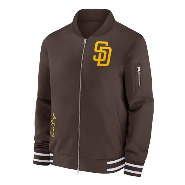 San Diego Padres Full-Zip Bomber Jacket