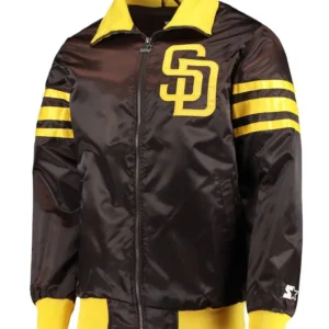 San Diego Padres Full-Zip The Captain II Varsity Jacket