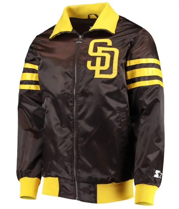 San Diego Padres Full-Zip The Captain II Varsity Jacket