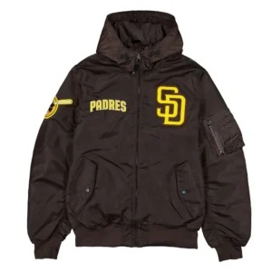 San Diego Padres Hooded Bomber Jacket