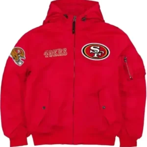 San Francisco 49ers Red Hooded Jacket