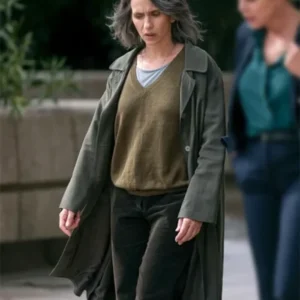Sara Woman In The Shadows S01 Sara Morozzi Green Stylish Coat
