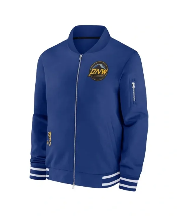 Seattle Mariners City Connect Game Time Royal Bomber Jacket