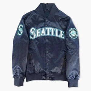 Seattle Mariners Classic Navy Blue Varsity Jacket