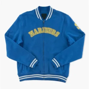 Seattle Mariners Cooperstown Royal Track Bomber Jacket
