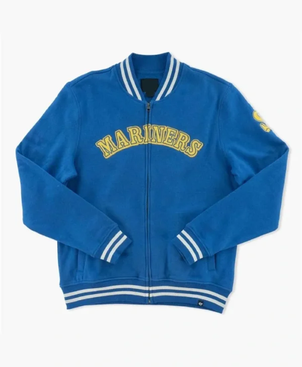 Seattle Mariners Cooperstown Royal Track Bomber Jacket