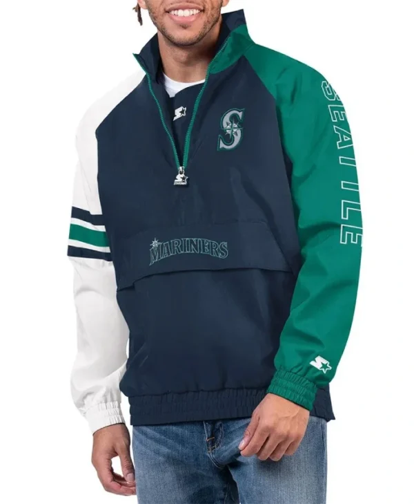 Seattle Mariners Elite Half Zip Jacket