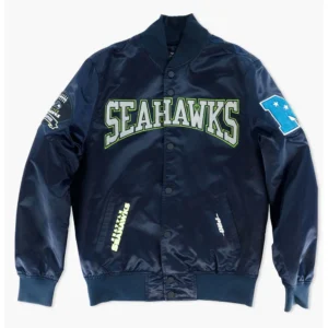 Seattle Seahawks Hometown Hero Navy Varsity Jacket
