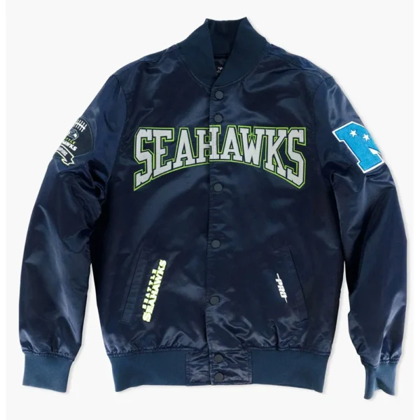 Seattle Seahawks Hometown Hero Navy Varsity Jacket
