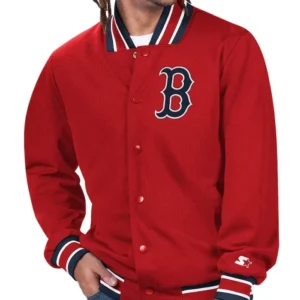Secret Weapon Boston Red Sox Red Varsity Jacket