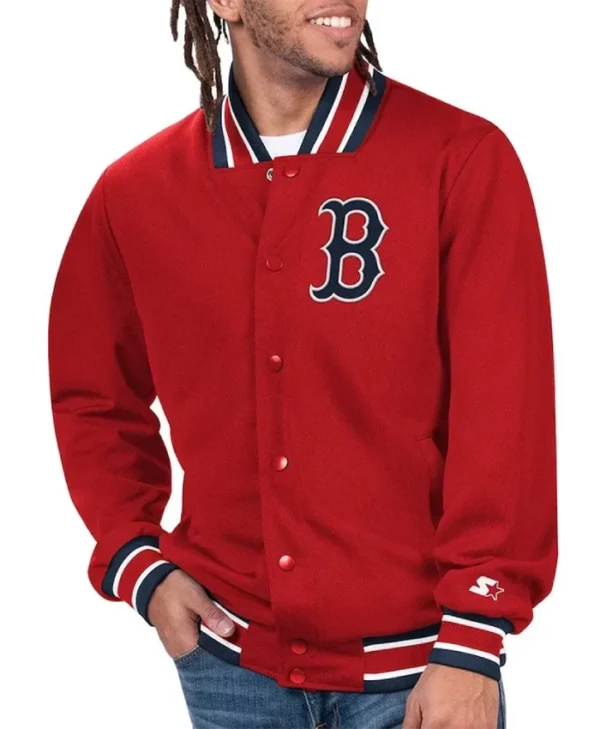 Secret Weapon Boston Red Sox Red Varsity Jacket