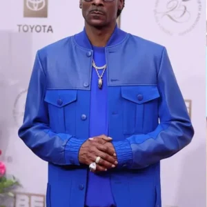 Snoop Dogg BET Awards Blue Stylish Coat
