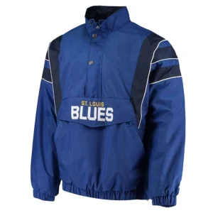 St. Louis Blues Blue Half-Zip Jacket