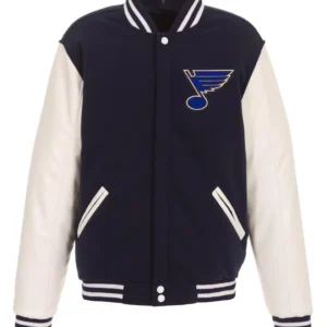 St. Louis Blues Navy and White Jacket
