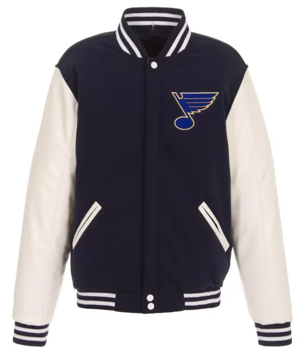 St. Louis Blues Navy and White Jacket