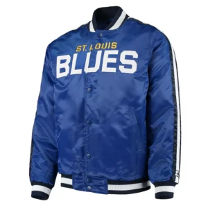 St. Louis Blues O-Line Blue Satin Jacket